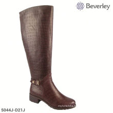 Snake Pattern Chengdu Haixin Shoes Women Winter Knee Boots For Widen Feet